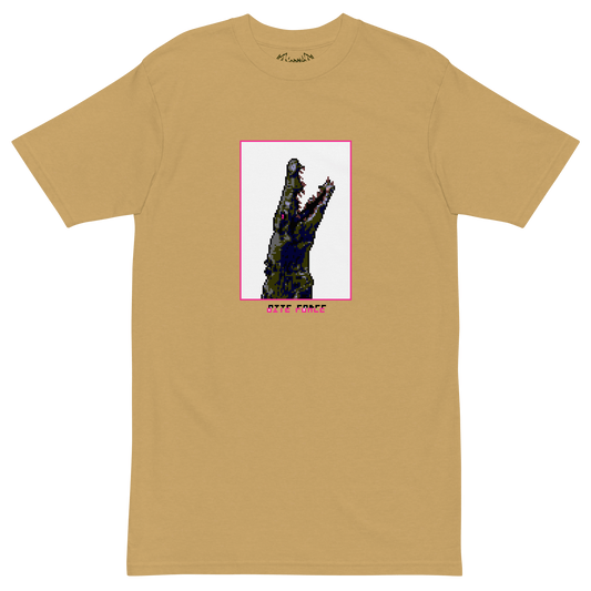 Mockup image of the Bite Force t-shirt