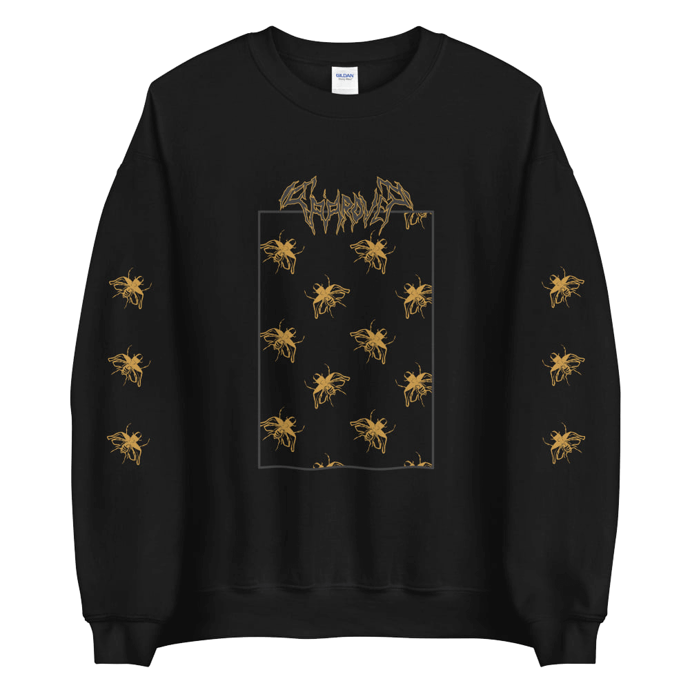 Mockup image of the Flying Stag Beeltes sweatshirt