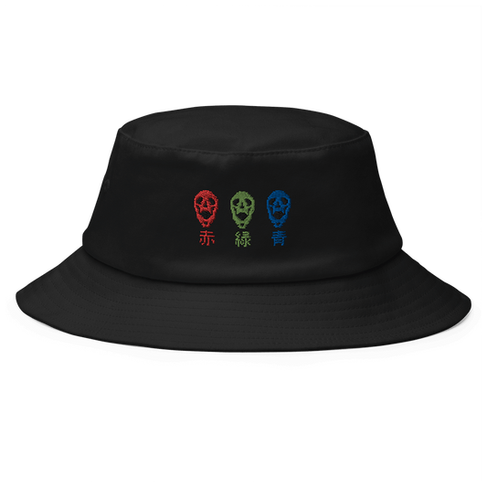 Mockup image of the RGB Skulls bucket hat