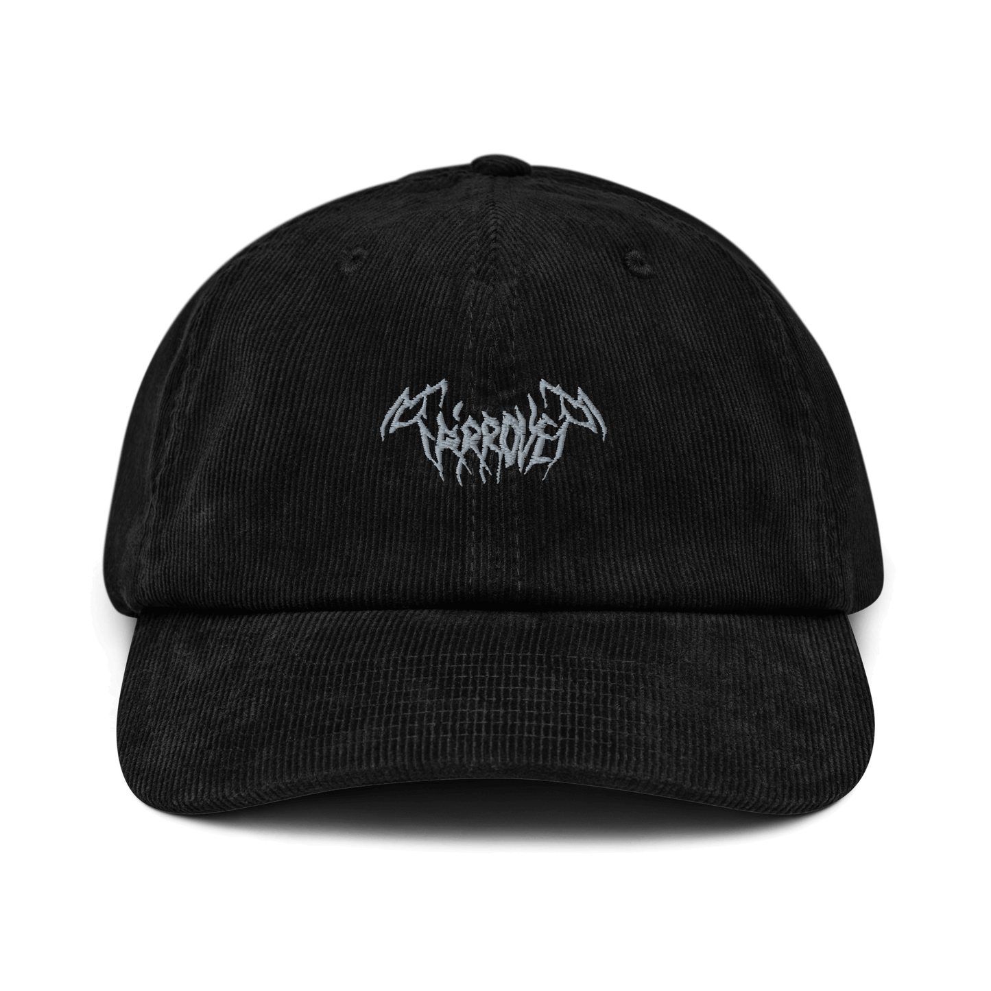 Mockup image of the Ta'arovet Embroidery Corduroy hat