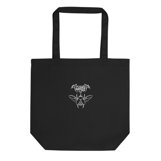 Mockup image of the embroidery Allomyrina Dichotomus tote bag