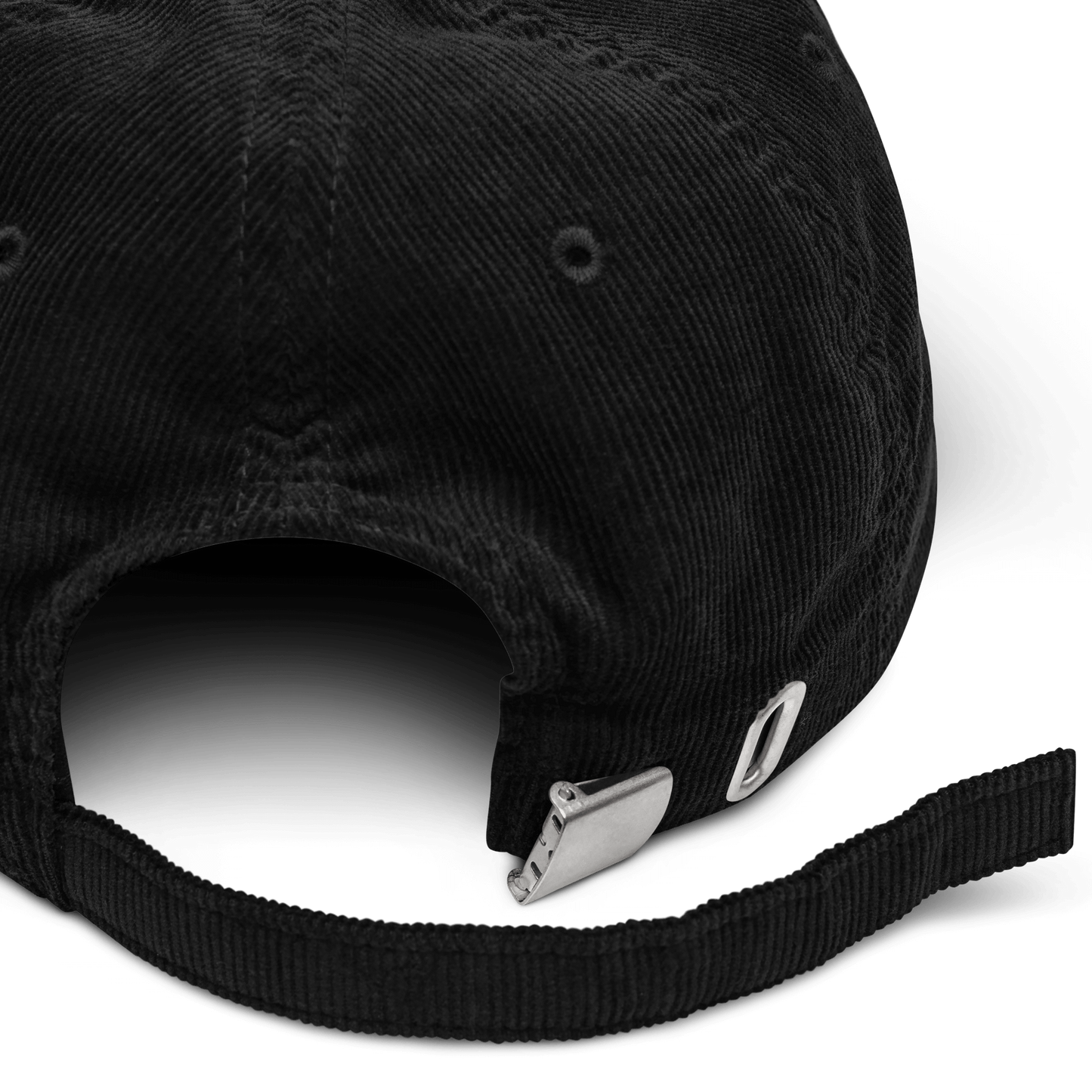 Mockup image of the strap on the back of the Ta'arovet Embroidery Corduroy hat