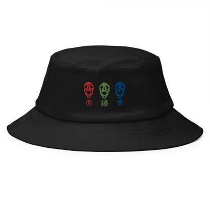 Mockup image of the RGB Skulls bucket hat