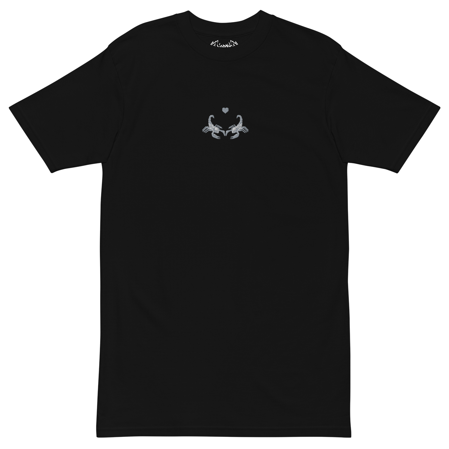 Mockup image of the Toxic Relationship t-shirt in black color