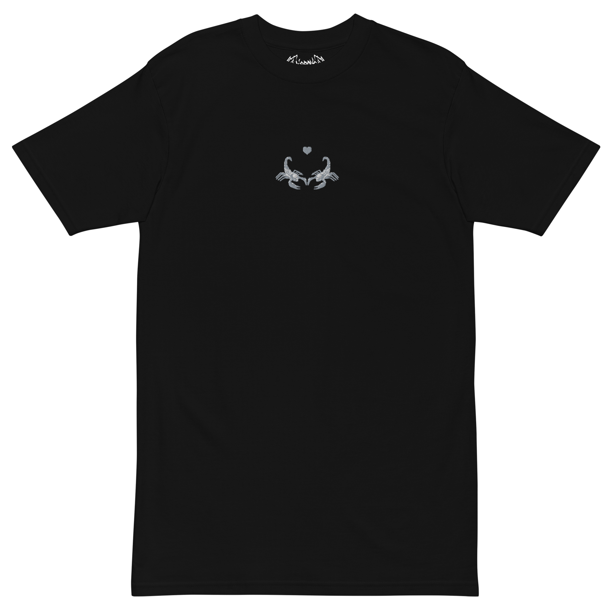 Mockup image of the Toxic Relationship t-shirt in black color