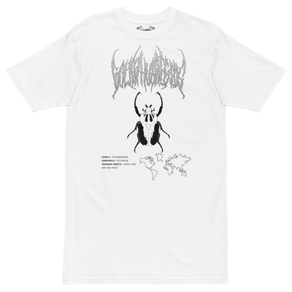 Mockup image of the front print on the Goliathus Regius t-shirt